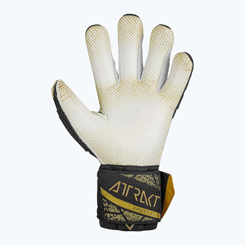 Reusch Attrakt Freegel Gold X GluePrint Finger Support вратарска ръкавица черна/златна 3