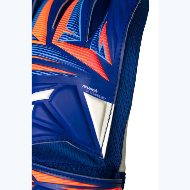 Детски вратарски ръкавици Reusch Attrakt Starter Solid Junior sharp blue/white/shocking orange 7