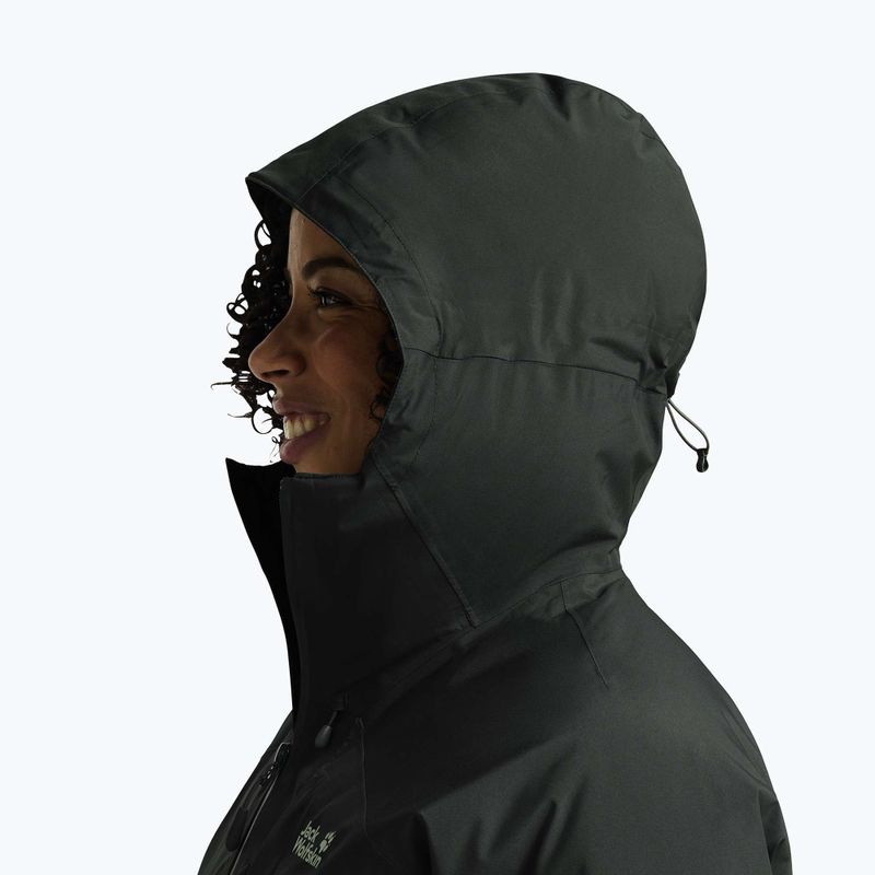 Дамско пухено яке Jack Wolfskin Icecape 2L Down Ins Rds slate green 4