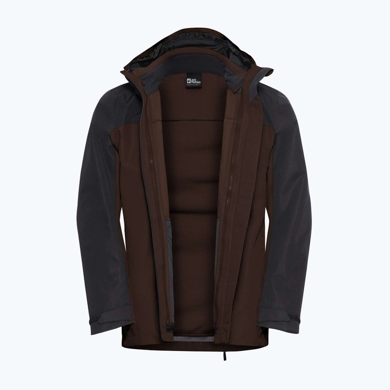 Мъжко яке 3в1 Jack Wolfskin Taubenberg 3In1 hot choc 13