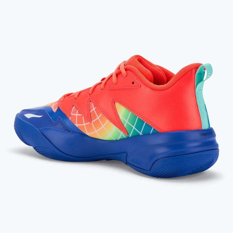 Мъжки баскетболни обувки PUMA Genetics Marcus Smart royal sapphire/red blast 3