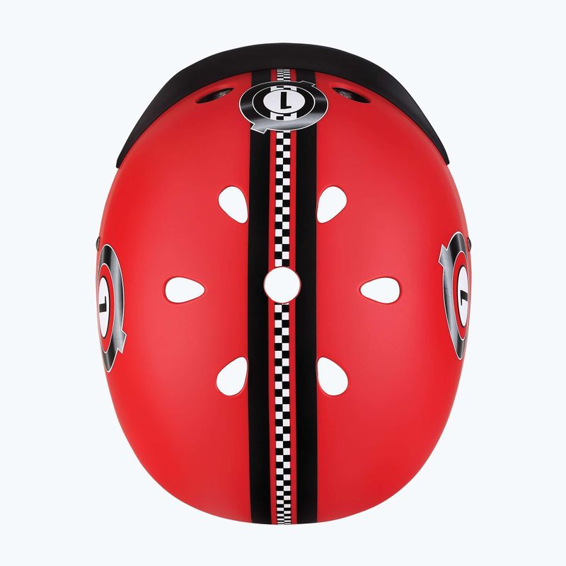 Детска каска Globber Elite Lights new red racing 6