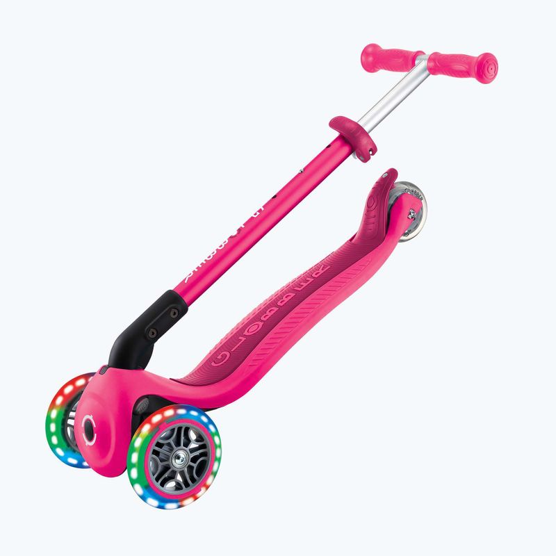 Детска триколесна тротинетка Globber Primo Foldable Lights fuchsia 7