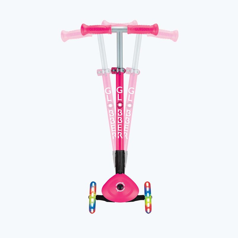 Детска триколесна тротинетка Globber Primo Foldable Lights fuchsia 11