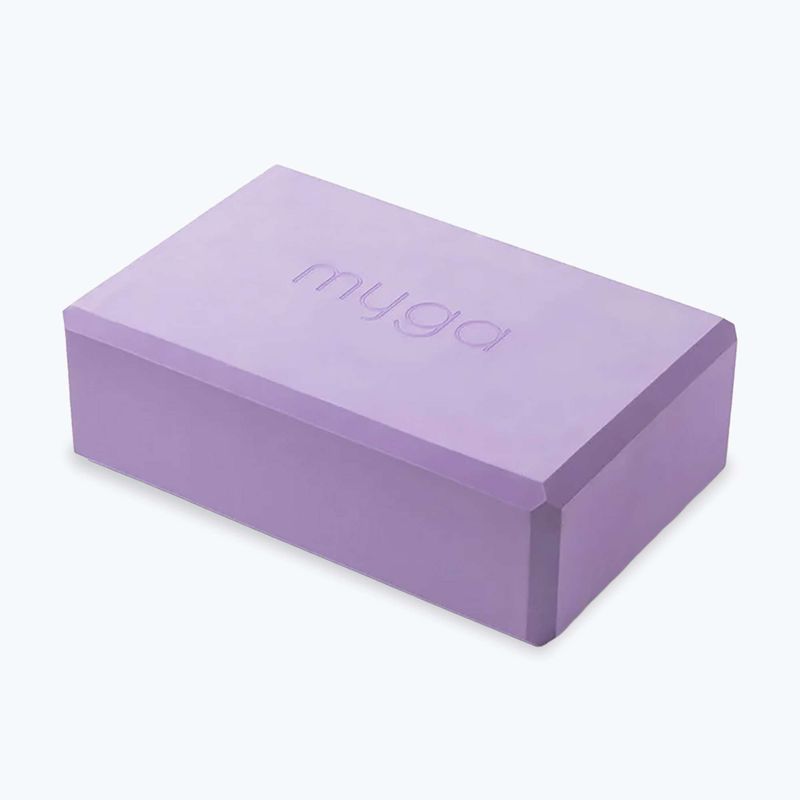 Комплект за йога Myga Chakra Yoga Set mat + block + purple strap 7