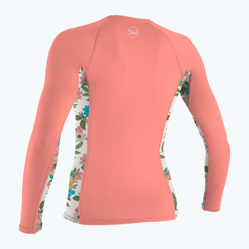 Дамско плуване с дълъг ръкав O'Neill Side Print Rash Guard desert flower/cara floral 2