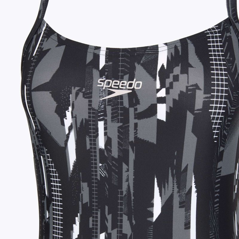 Speedo дамски бански от една част Allover Rippleback black 3