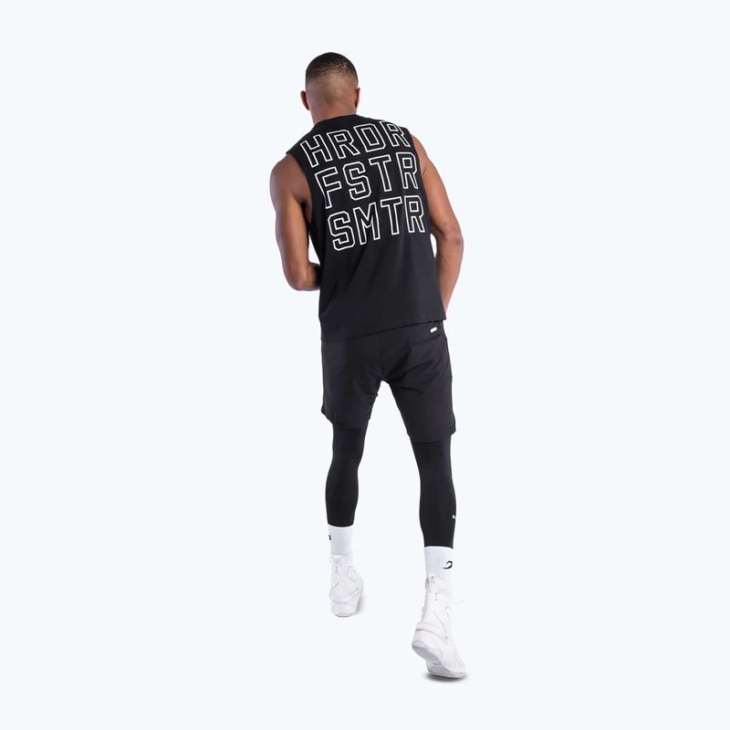 Мъжка тениска Boxraw HRDR FSTR SMTR Muscle Tank Black 4