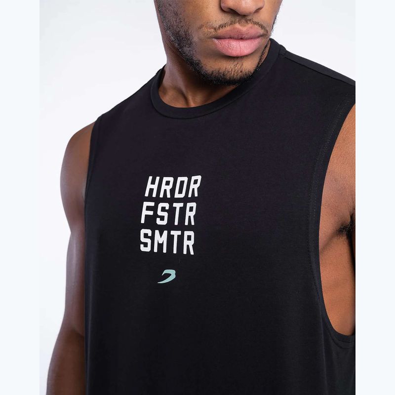 Мъжка тениска Boxraw HRDR FSTR SMTR Muscle Tank Black 6