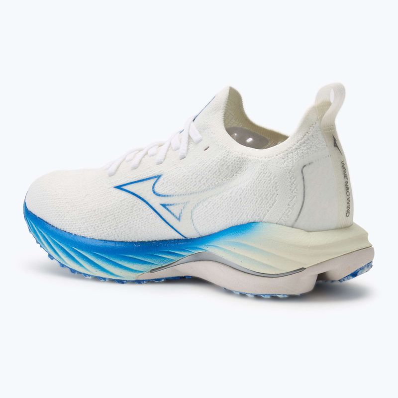 Дамски обувки за бягане Mizuno Wave Neo Wind бели/сребърни/мирно сини 3