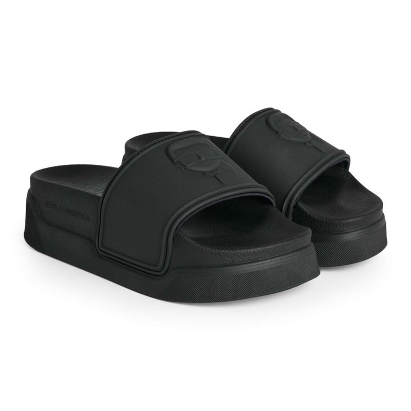 KARL LAGERFELD дамски джапанки Condominium Nft Relief black rubber 2