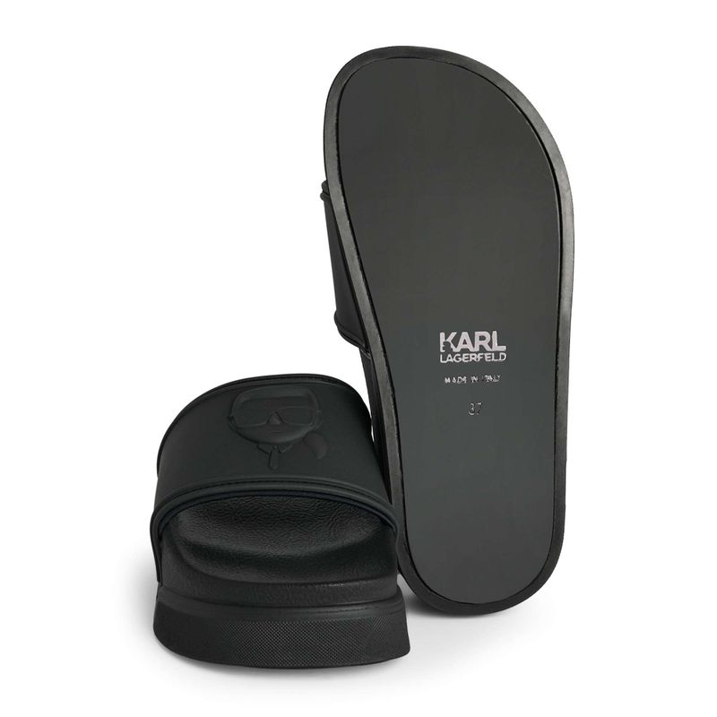 KARL LAGERFELD дамски джапанки Condominium Nft Relief black rubber 5