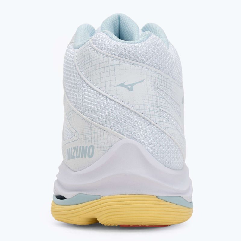 Дамски обувки за волейбол Mizuno Wave Voltage 2 Mid white/calypso coral/pale banan 6