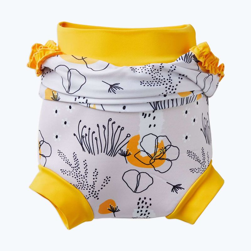 Детски бански костюм от една част Splash About Happy Nappy flowe meadow 3