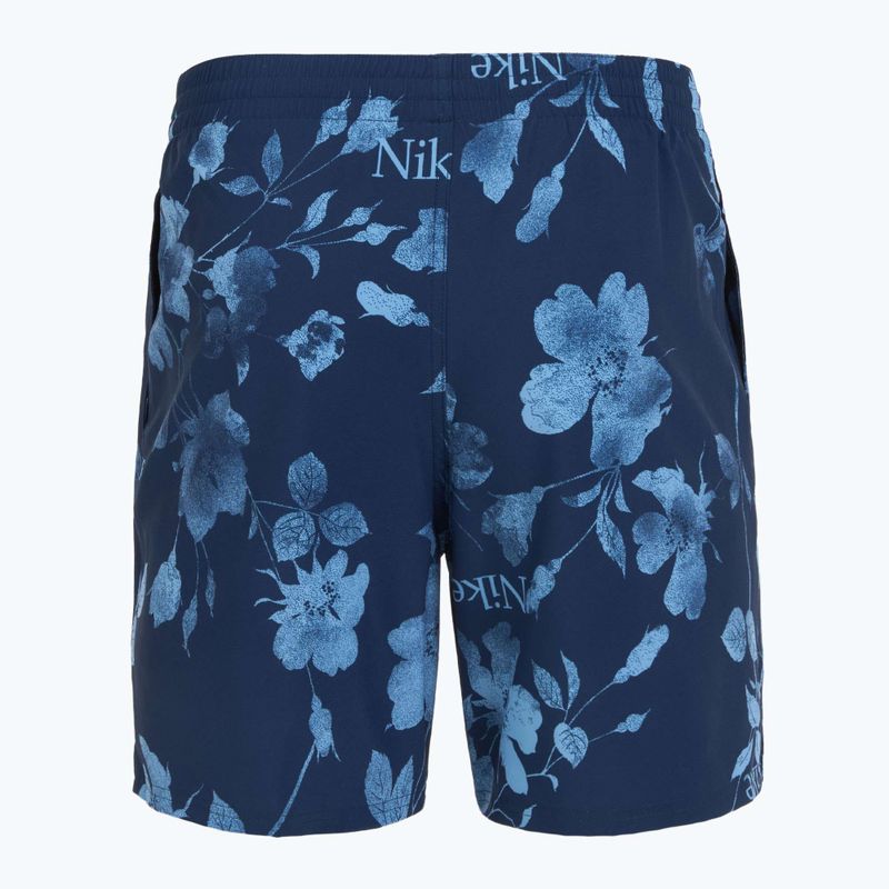 Мъжки бански шорти Nike Fine Floral 7" Volley midnight navy 6