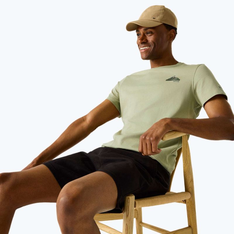 Мъжка тениска за трекинг REGATTA Breezed light sage 4