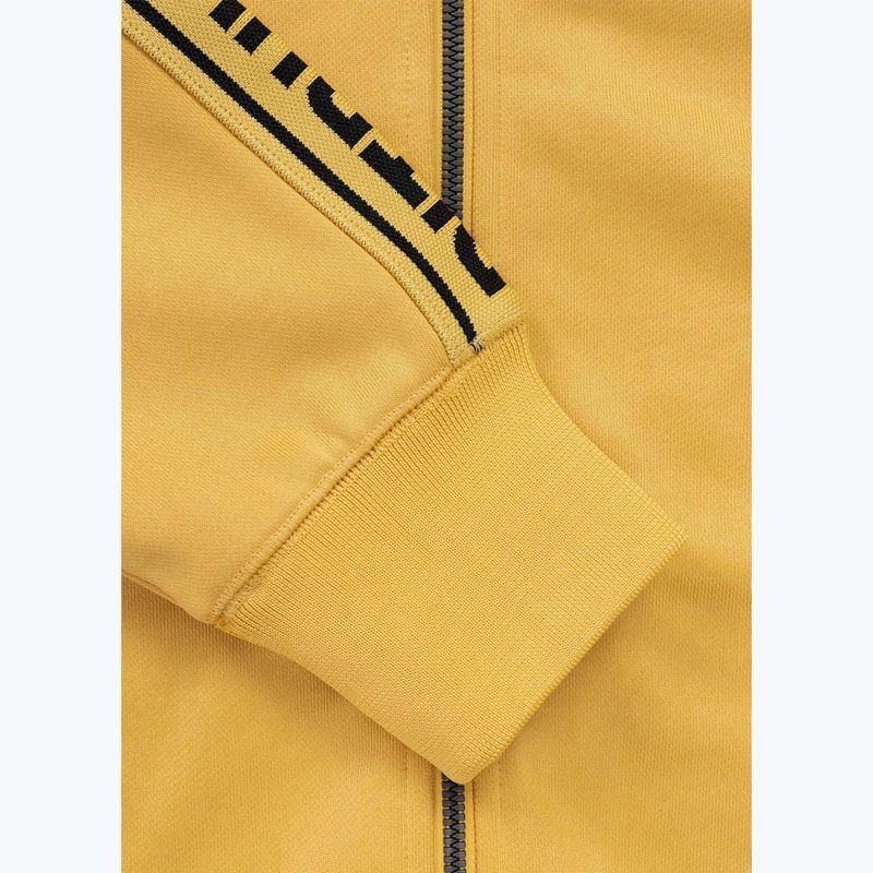 Мъжки суитшърт Pitbull Trackjacket Tape Logo Terry Group pale yellow 9