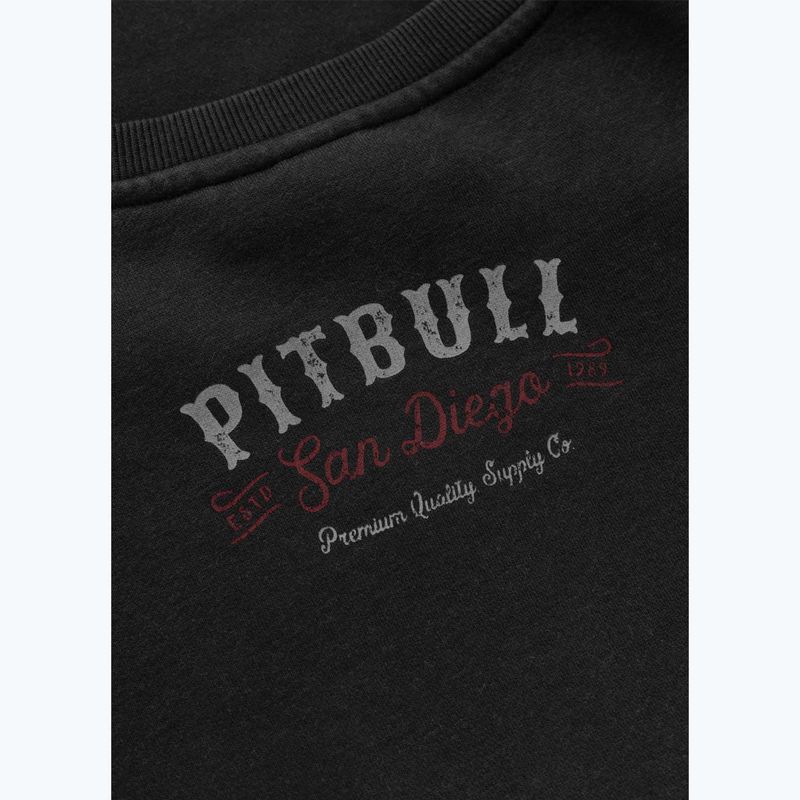 Мъжки суитшърт Pitbull Strength & Respect Crewneck washed dark graphite 11
