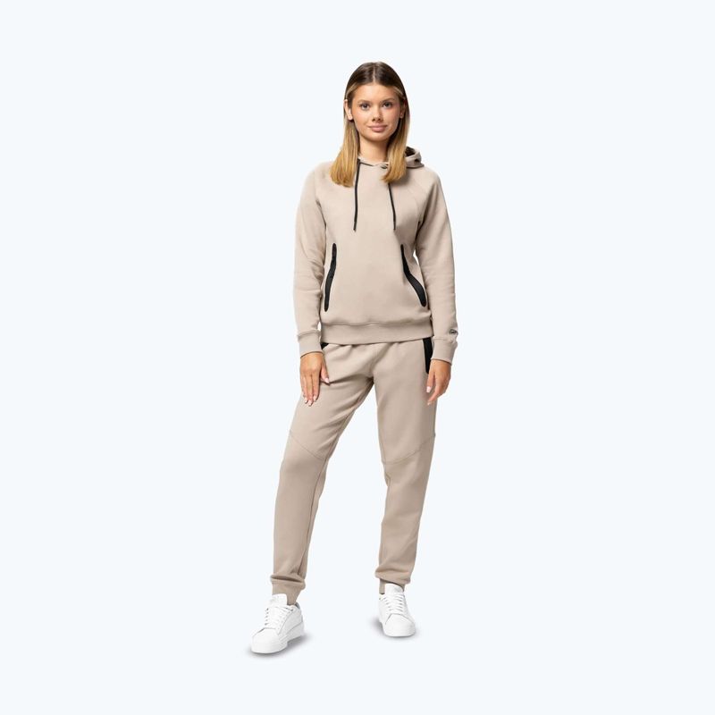 Дамски суитшърт Pitbull Explory Hooded cappuccino 2