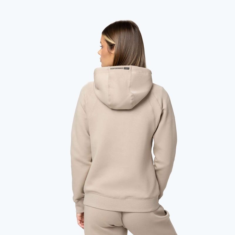 Дамски суитшърт Pitbull Explory Hooded cappuccino 3