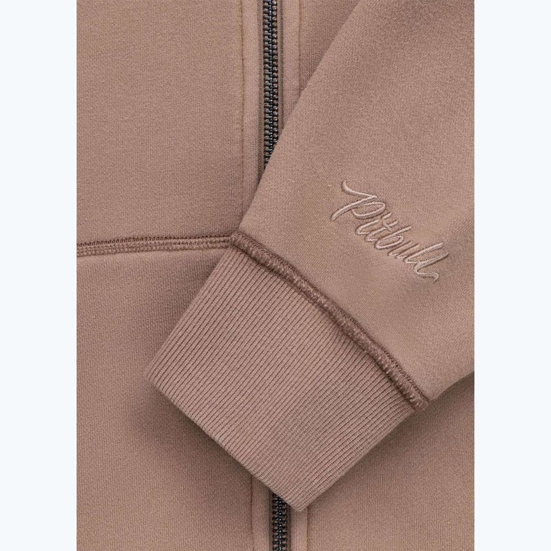 Дамски суитшърт Pitbull Skull Surf Hooded Zip chocolate mousse 12