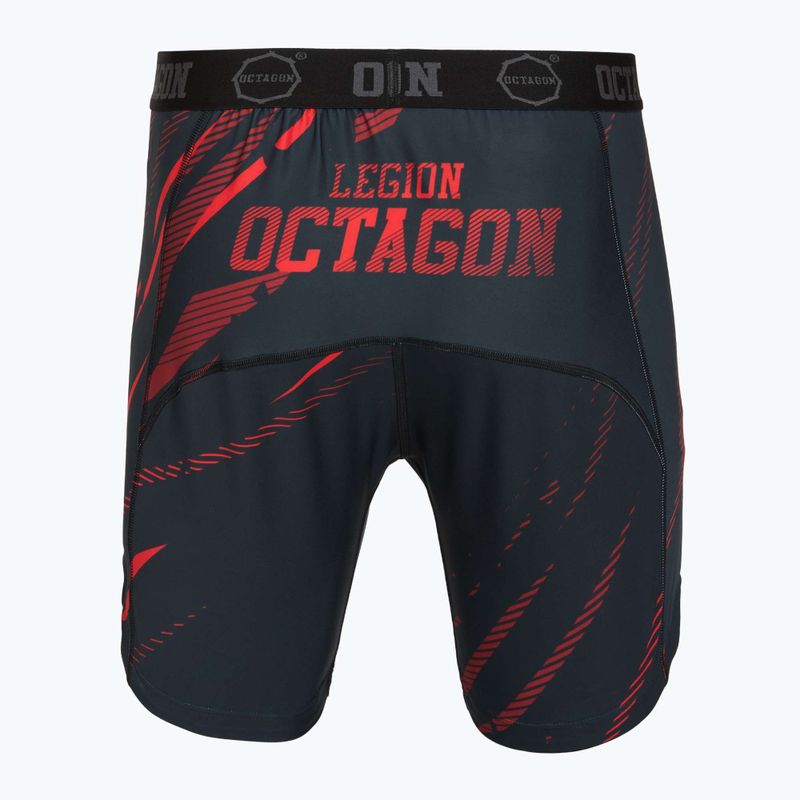 Мъжки тренировъчни шорти Octagon Legion Escape black/red 2