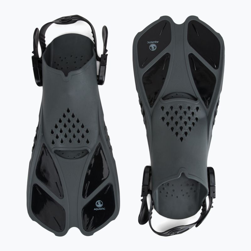 Комплект за гмуркане с шнорхел AQUASTIC SMFK-01LC черен 8