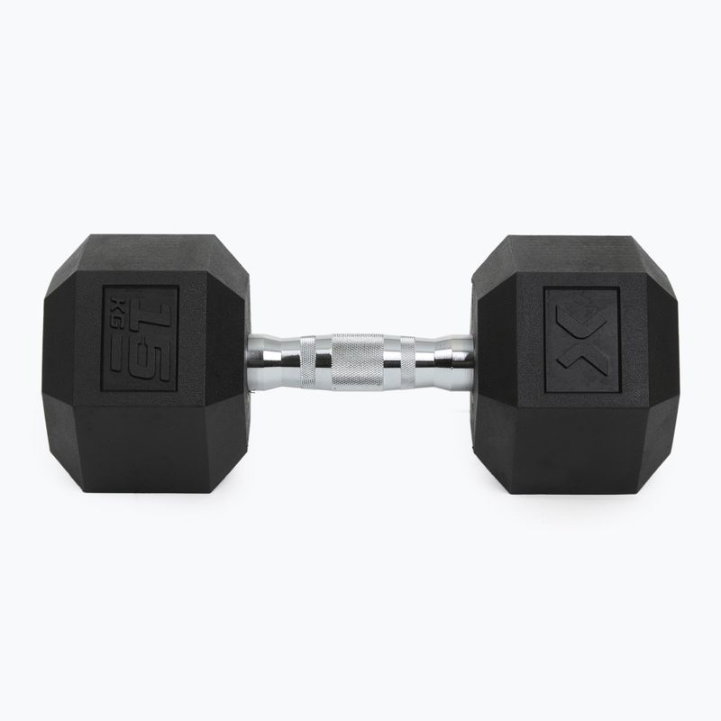 Гумиран дъмбел XTREXO Hex HXD150 15 kg 7