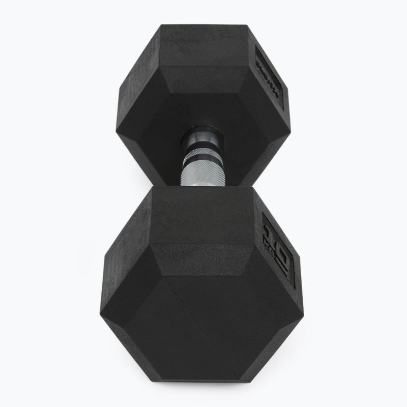 Гумиран дъмбел XTREXO Hex HXD100 10 kg 6