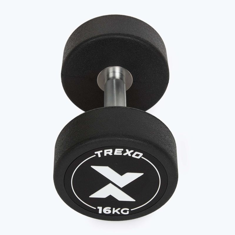 Дъмбел с гумено покритие XTREXO Pro 16 kg  black 7