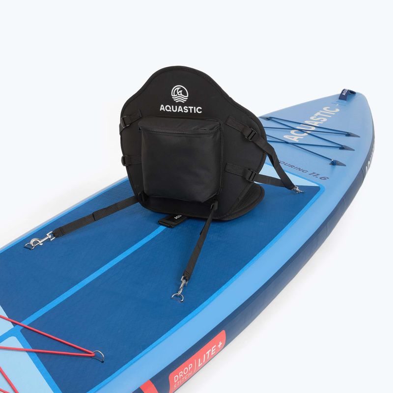 Комплект надуваема дъска SUP Touring 11'6" синьо 12