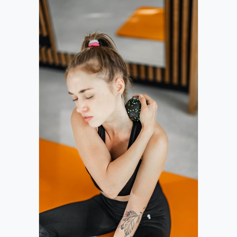 Масажна топка XTREXO TRX-MSB008 8 cm черна/лайм 3