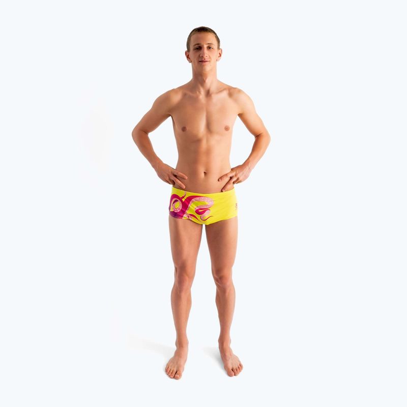 Мъжки боксерки за плуване SWEEP Aqua Kraken pink/yellow 6