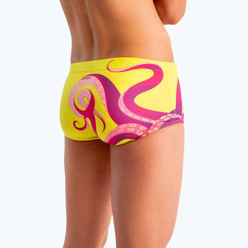 Мъжки боксерки за плуване SWEEP Aqua Kraken pink/yellow 10