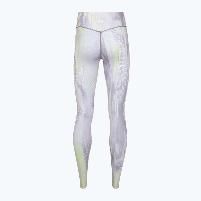 Дамски тренировъчен клин 4F Solar Punk FNK F454 light yellow allover 8