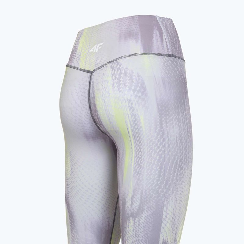 Дамски тренировъчен клин 4F Solar Punk FNK F454 light yellow allover 10