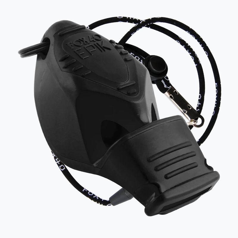 Свирка с шнур Fox 40 Epik CMG черна 8803