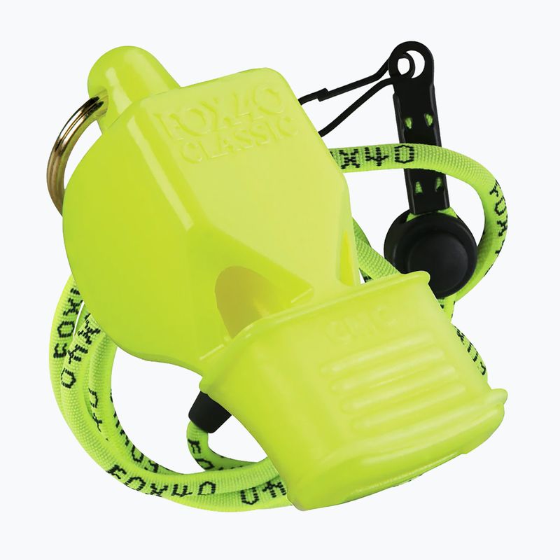 Свирка с шнур Fox 40 Classic CMG Safety Neon Yellow 9603