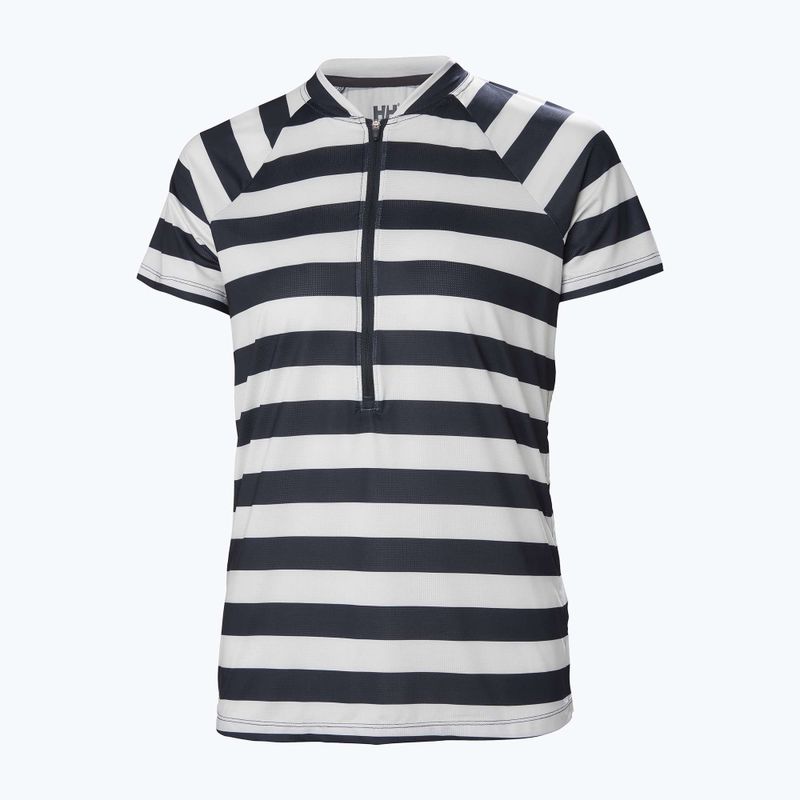 Дамска тениска Helly Hansen Siren 1/2 Zip navy stripe 5