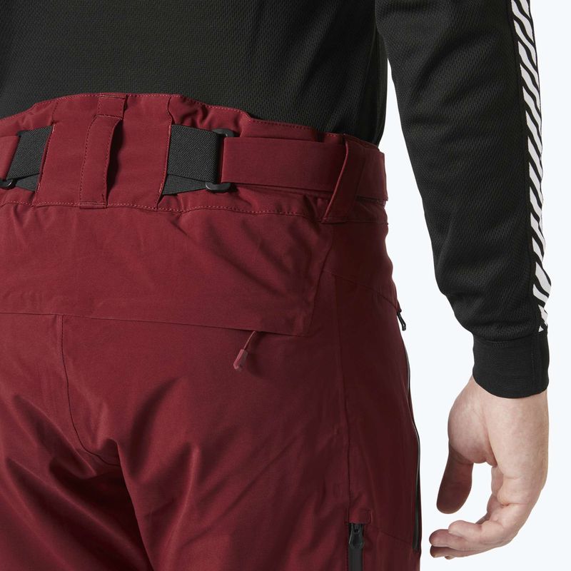 Мъжки ски панталони Helly Hansen Alpha Lifaloft mars red 4