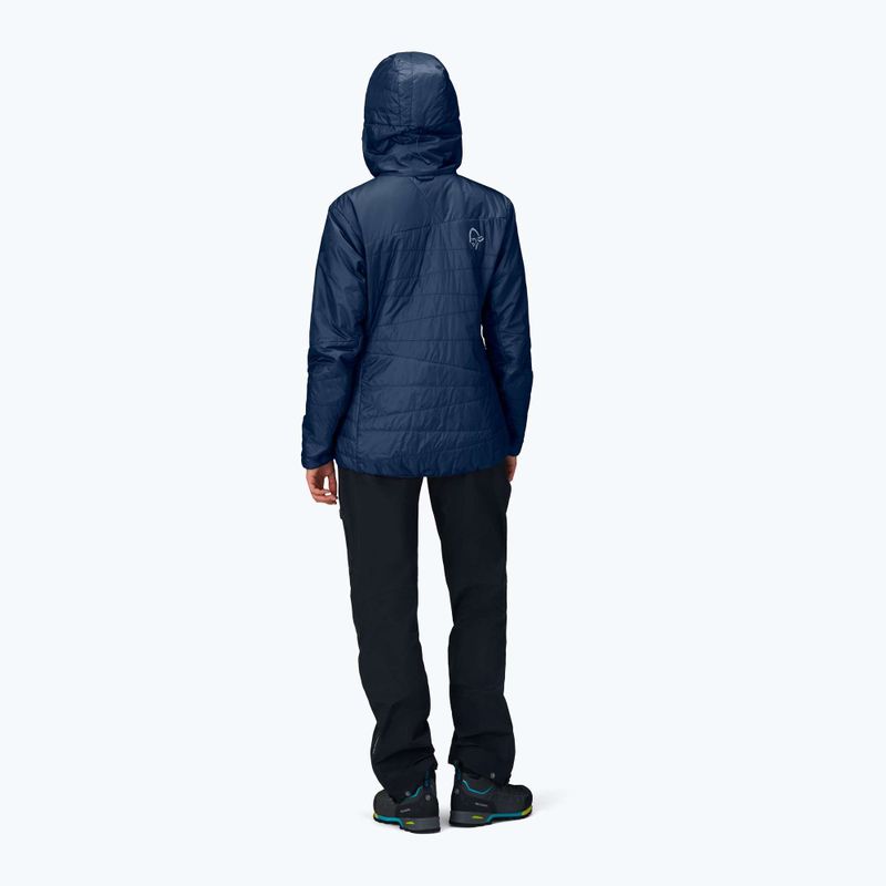 Дамско ватирано яке NORRONA Faketind Thermo40 Zip Hoodie indigo night 3