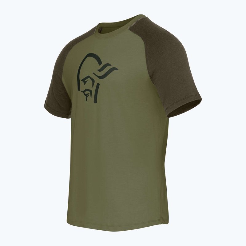 Мъжка тениска за трекинг NORRONA Femund PureUll loden green 7