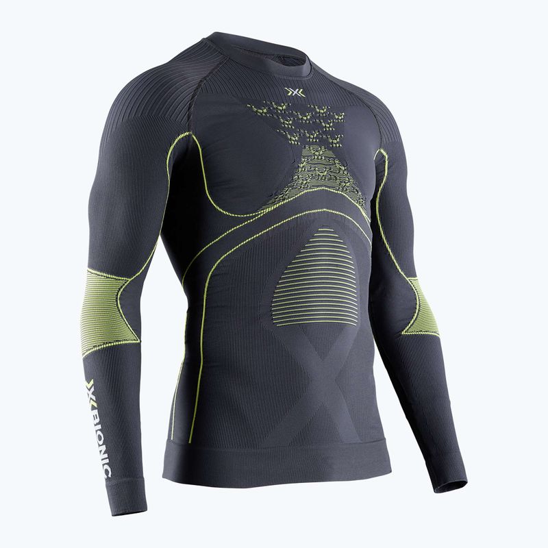 Мъжка термоактивна блуза X-Bionic Energy Accumulator 4.0 charcoal/yellow