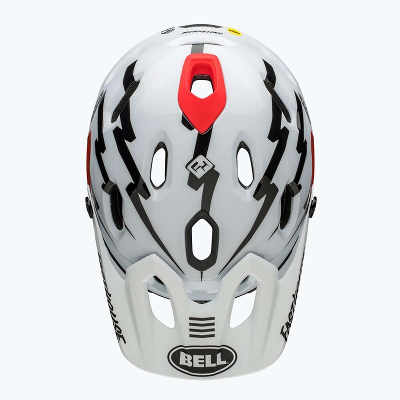 Велосипедна каска Bell FF Super DH MIPS Spherical fasthouse matte gloss black/white 6