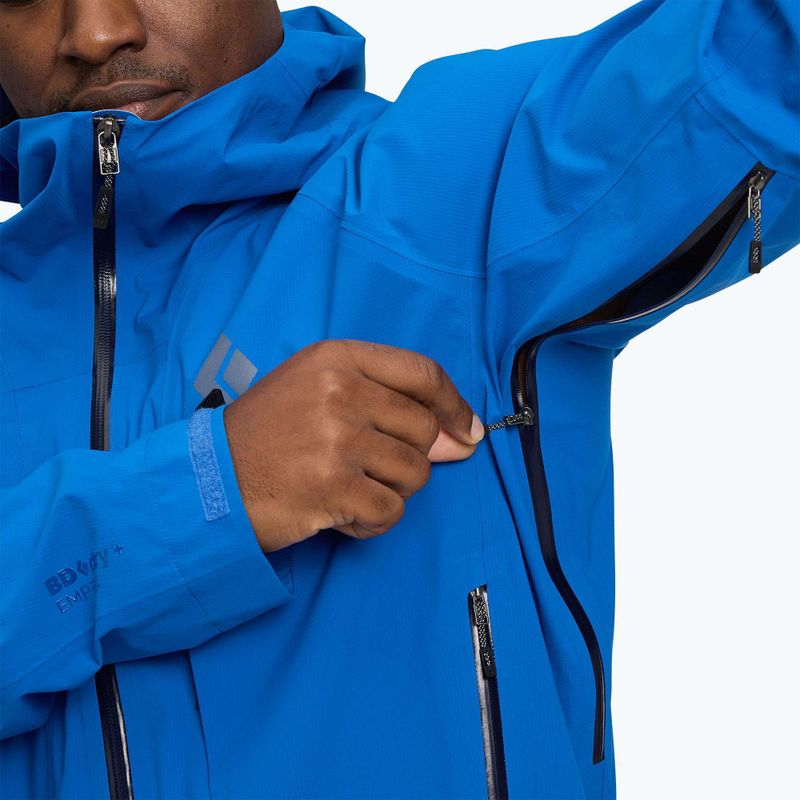 Мъжко дъждобранно яке Black Diamond Highline Stretch Shell drifter blue 7