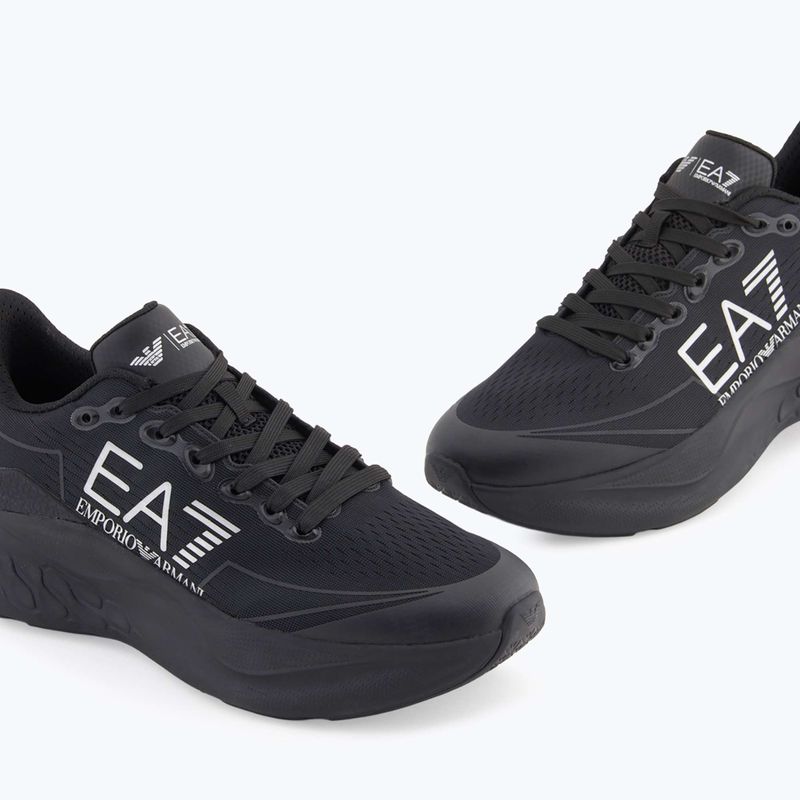 Обувки EA7 Emporio Armani Wave Cracking full black / silver 13