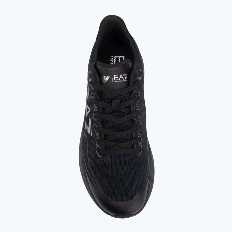Обувки EA7 Emporio Armani Wave Cracking full black / silver 5