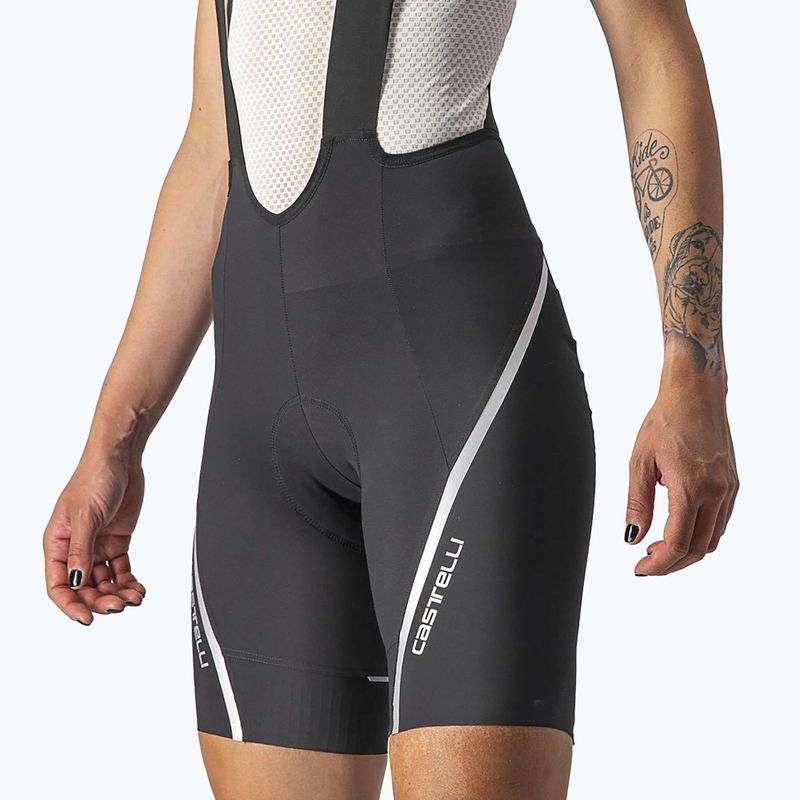Дамски къси панталони за колоездене Castelli Velocissima 3 black/ silver 3