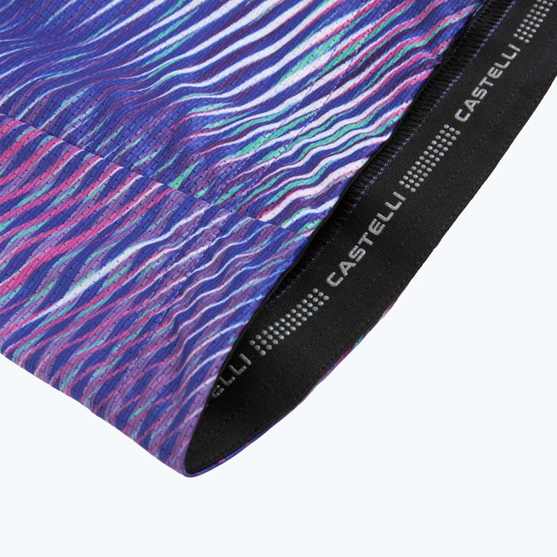 Дамска тениска за колоездене Castelli Cosmic Vortex multicolor ultraviolet rose 4