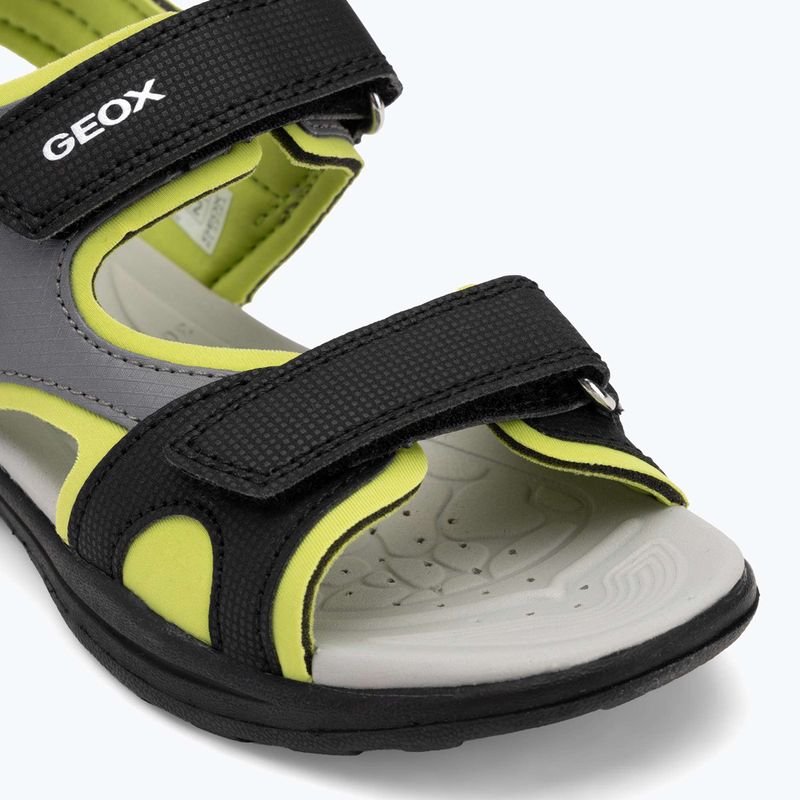 Детски сандали Geox Vaniett черно/светлозелено 7